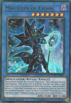 Magician of Chaos - DUPO-EN001 Ultra Rare 1st Ed NM Yugioh - Image 1