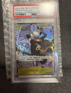 Trafalgar Law Manga Rare Alt Art - OP10 One Piece TCG - PSA 10 - Image 1