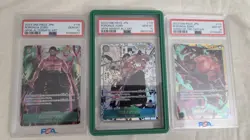 2024 3X Roronoa Zoro JPN- One piece OP06-118 SP, ALT, & Manga PSA 10 With Guard - Image 1