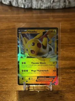 Pokemon Pikachu EX XY174 Promo Holo Card XY Set English TCG 2016 - Image 1