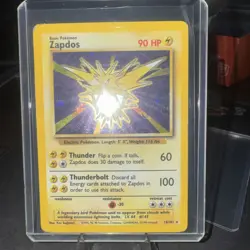 Pokemon TCG Zapdos Base Set Holo Unlimited Rare Card 16/102 - Image 1