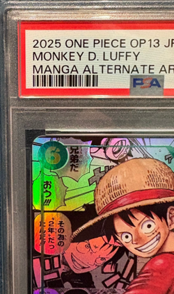 OP13-118 MANGA Alt Art Monkey D. Luffy PSA 10 One Piece Card Game JAP - Image 2