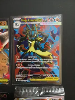 Pokemon TCG 4 Card Lucario Lot NM Holos V, Vstar Promo, Mega Ex Full Art & Promo - Image 3