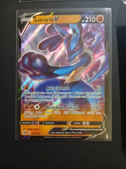 Pokemon TCG 4 Card Lucario Lot NM Holos V, Vstar Promo, Mega Ex Full Art & Promo - Image 5