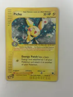 Pichu 22/165 Pokemon Card Expedition Base Set E-Reader Holo Rare Holofoil - Image 3