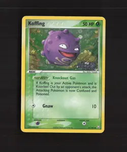 Koffing 61/109 EX Team Rocket Returns Reverse Holo Stamped Pokemon Card LP - Image 1