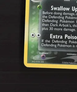 Dark Arbok 29/109 EX Team Rocket Returns Reverse Holo Stamped Pokemon Card LP+ - Image 5
