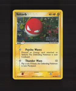 Voltorb 80/109 EX Team Rocket Returns Reverse Holo Stamped Pokemon Card MP - Image 1