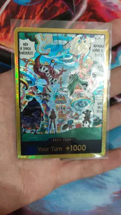 OP14 The Azure Sea's Seven DON!! Card Egghead (Gold) - Image 1