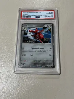 Scizor PSA 10 Cosmos Holo - Obsidian Flames Promo Pokemon Card LOW POP 141/197 - Image 1