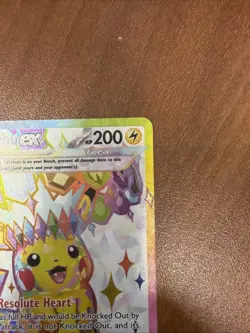 Pokemon Pikachu EX Surging Sparks SV08 Ultra Rare Full Art Holo Card 219/191 - Image 5