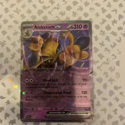 Alakazam EX SVP 050 Pokemon Card Black Star Promo Scarlet & Violet 151 - Image 1