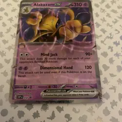 Alakazam EX SVP 050 Pokemon Card Black Star Promo Scarlet & Violet 151 - Image 2