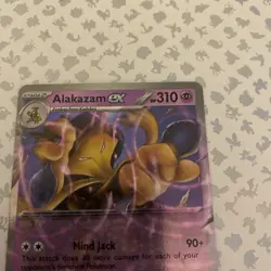 Alakazam EX SVP 050 Pokemon Card Black Star Promo Scarlet & Violet 151 - Image 3