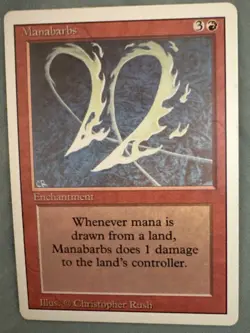 MTG Magic the Gathering Manabarbs (165/306) Revised Edition MP - Image 1