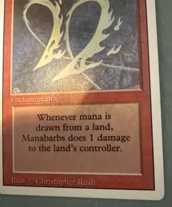 MTG Magic the Gathering Manabarbs (165/306) Revised Edition MP - Image 2