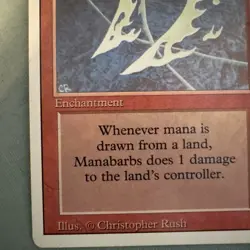 MTG Magic the Gathering Manabarbs (165/306) Revised Edition MP - Image 3