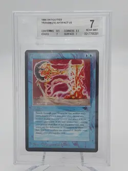 MTG Antiquities Transmute Artifact BGS 7 Subs 8.5/7/8.5/7 NM Magic Card - Image 1