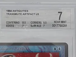 MTG Antiquities Transmute Artifact BGS 7 Subs 8.5/7/8.5/7 NM Magic Card - Image 3