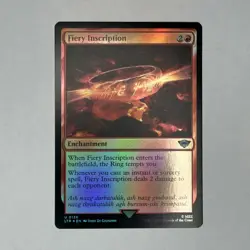 Fiery Inscription 126 NM Foil U Universes Beyond: The Lord of the Rings: Tales o - Image 1