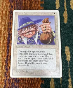 Land Tax MTG Core Set 4th Edition Played Condition - Image 1
