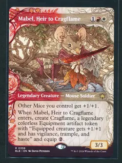 Mabel, Heir to Cragflame - Showcase - Magic MTG 2024 Bloomburrow NM/M - Image 1