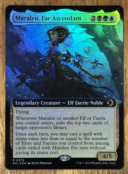 MTG: Lorwyn Eclipsed, Maralen, Fae Ascendant - Extended Art Foil - Image 1