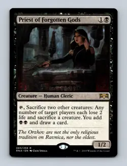 Priest of Forgotten Gods Ravnica Allegiance Non-Foil MTG NM - Image 1