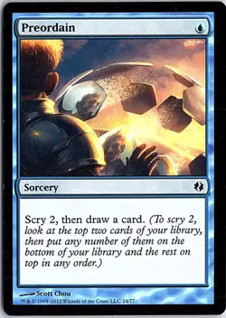 Preordain C Duel Decks: Venser vs. Koth 24 LP MTG - Image 1