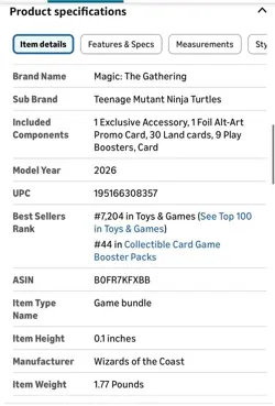 PRE-ORDER NEW MTG Teenage Mutant Ninja Turtles Bundle English Presale TMNT - Image 2