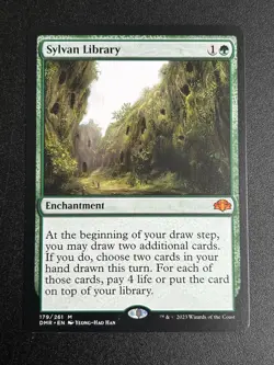 MTG Sylvan Library Regular Mythic 179/261 - NM - Dominaria Remastered (DMR) - Image 1