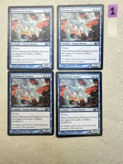 Magic The Gathering Phantasmal Dragon Core Set 2012 M12 x4 Playset - Image 1