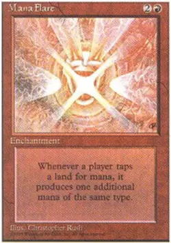 MTG Mana Flare, Fourth Edition, Damaged, English - Image 1