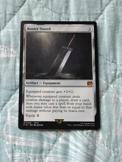 Buster Sword M 0255 Non-Foil Final Fantasy MTG TCG - Image 1