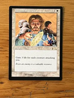MTG Magic the Gathering - Blessed Reversal Urza's Legacy - Pro Tour Stamped - NM - Image 1