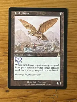 MTG - Magic the Gathering - Junk Diver - Urza's Destiny - Pro Tour Stamped - NM - Image 1