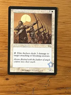 MTG - Magic the Gathering - Elite Archers - Urza's Saga - Pro Tour Stamped - NM - Image 1