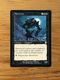 MTG - Magic the Gathering - Mortivore - Odyssey - Pro Tour Stamped - NM - Image 1