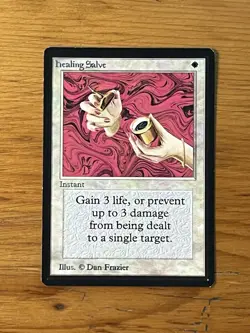 MTG - Magic the Gathering - Healing Salve - Beta - Image 1