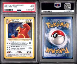 Pokemon Neo Discovery Ursaring Holo 15 PSA 9 - Image 3