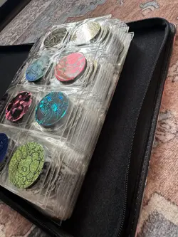 Huge Pokemon Battle Coin Collection 200+ w/ Binder - Pikachu, Eevee, Charizard - Image 1