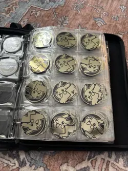 Huge Pokemon Battle Coin Collection 200+ w/ Binder - Pikachu, Eevee, Charizard - Image 4