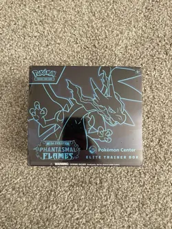Pokemon Phantasmal Flames Elite Trainer Box Pokemon Center Exclusive DAMGED BOX - Image 1