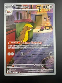 Pokemon TCG Gumshoos 153/132 Mega Evolution Illustration Rare NM - Image 1