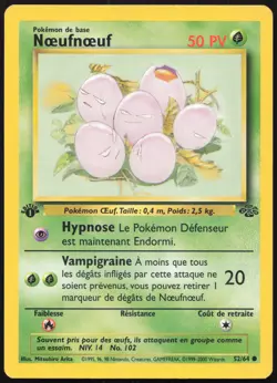 Carte Pokemon Noeufnoeuf 52/64 Edition 1 Jungle Francais - Image 1