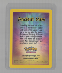 2000 Pokemon Movie Ancient Mew Promo Holo. + Insert GMA 8 NM-MT - Image 3