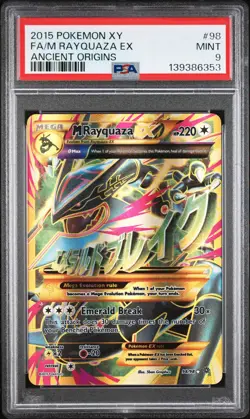 2015 Pokemon Xy Ancient Origins M Rayquaza EX Fa Ancient Origins PSA 9 #98 - Image 1