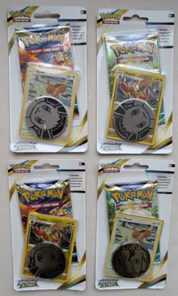 Pokemon TCG: Brilliant Stars Checklane Blister (x4) - Eevee and Flapple Promos - Image 1