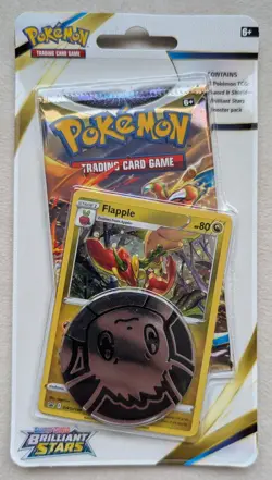 Pokemon TCG: Brilliant Stars Checklane Blister (x4) - Eevee and Flapple Promos - Image 2