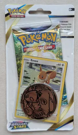 Pokemon TCG: Brilliant Stars Checklane Blister (x4) - Eevee and Flapple Promos - Image 3